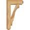 Ekena Millwork Balboa Craftsman Rough Sawn Bracket w/ Offset Brace, Western Red Cedar, 6"W x 16"D x 28"H BKT0604X16X28BOA04RWR - alternate 4